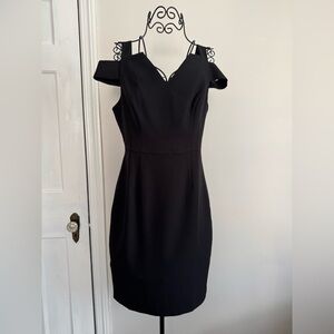 NWT White House Black Market Elegant Black Strapless Dress